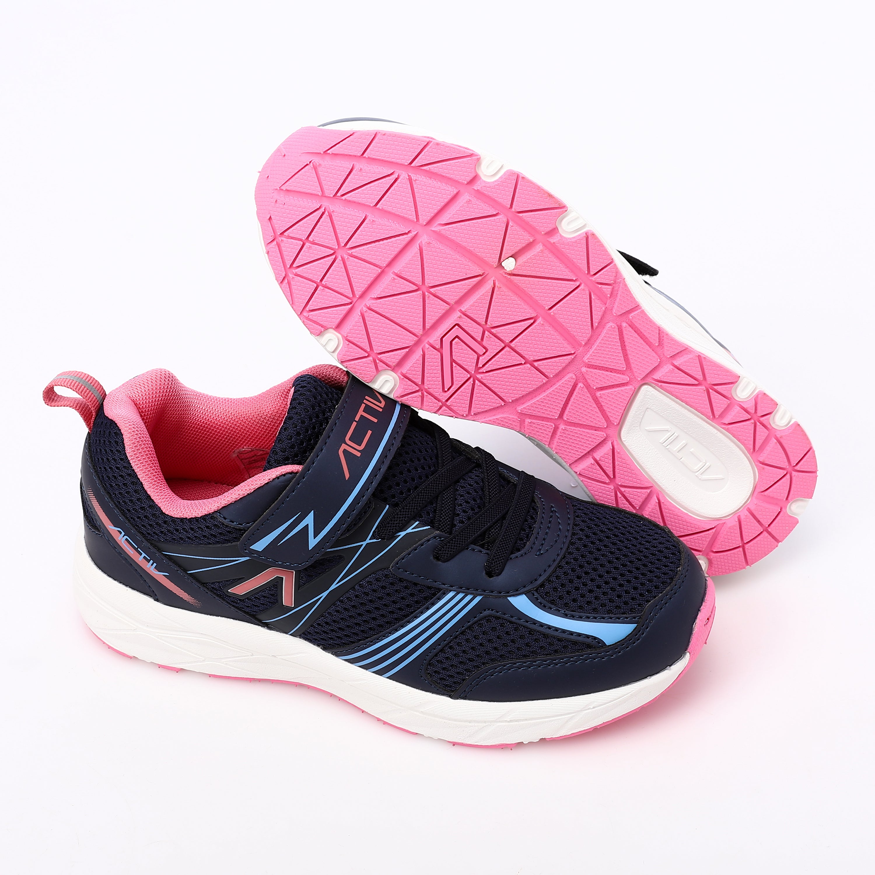 ACTIV KIDS FASHION VELCRO SHOE - كحلي*فوشيا