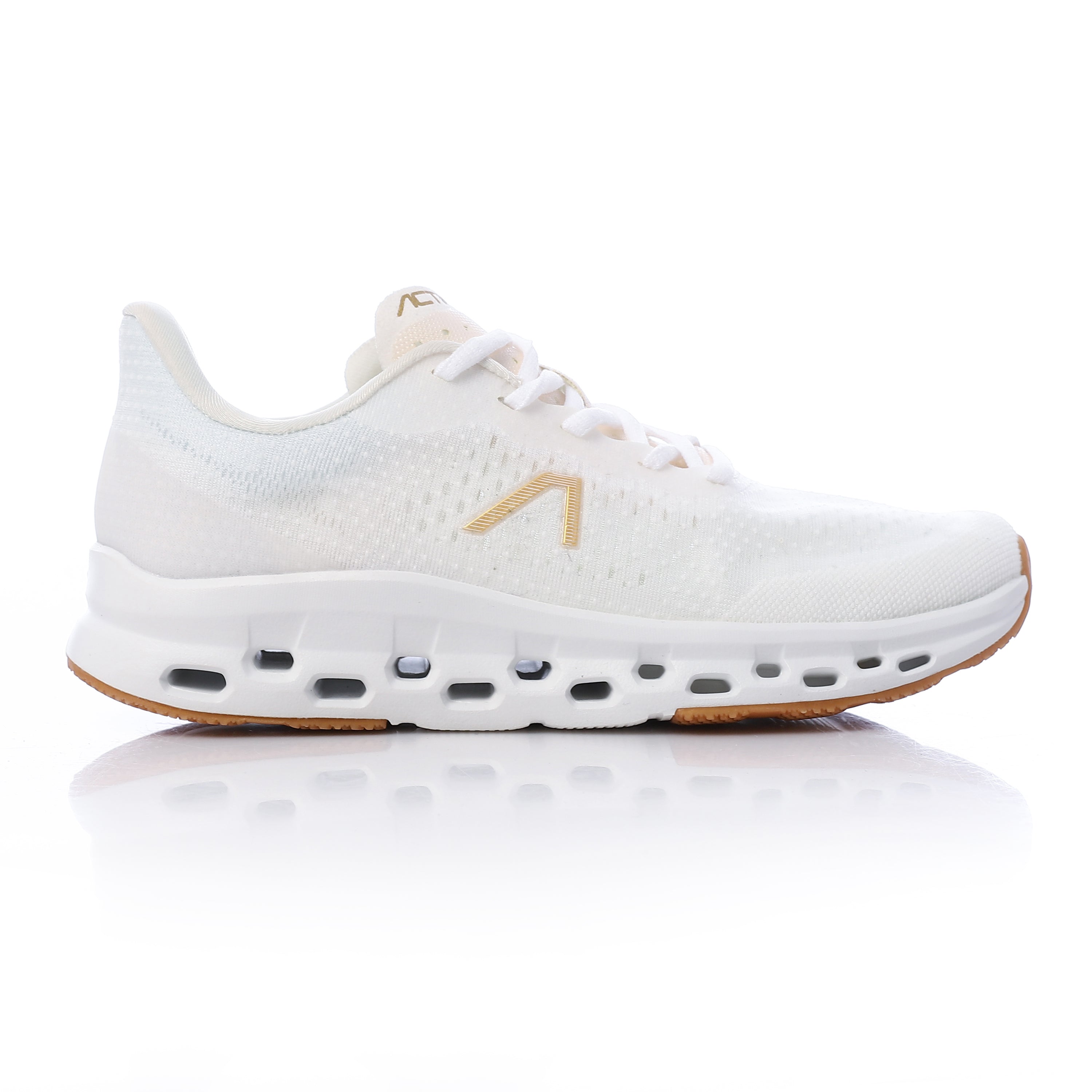 ACTIV WOMEN'S SHOES - WHT & GOLD