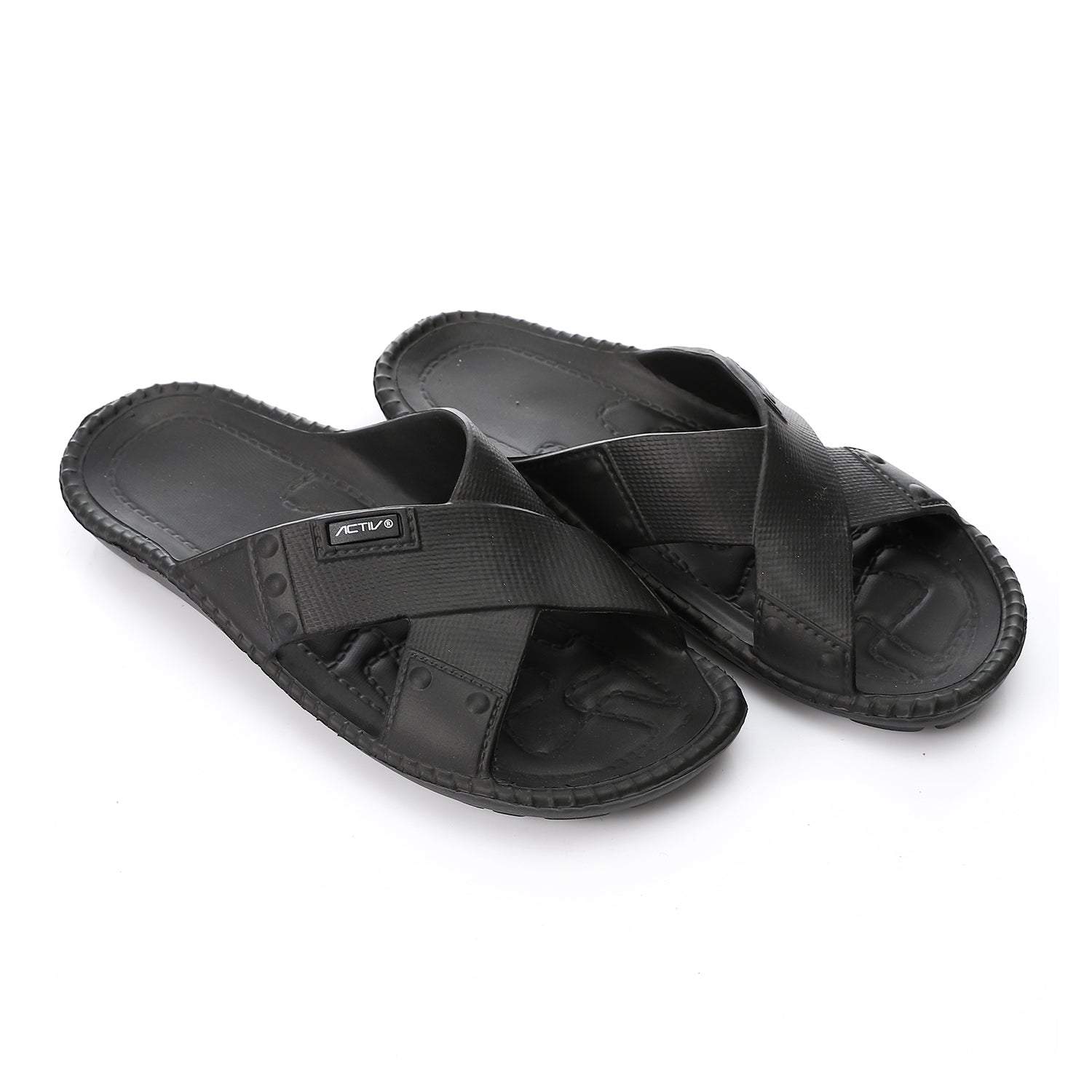 ACTIV MEN'S SLIPPER - BLACK 