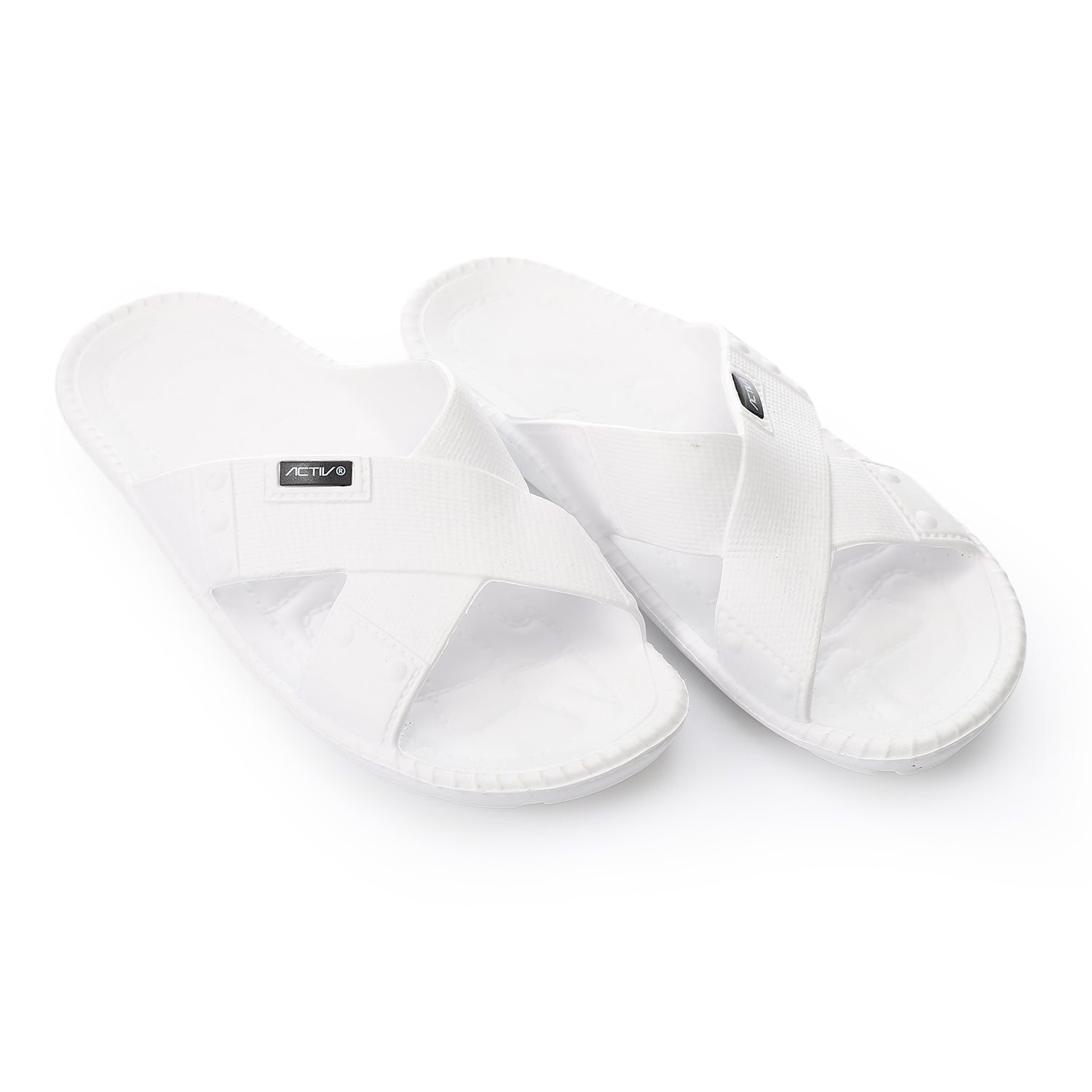 ACTIV MEN'S SLIPPER - WHITE