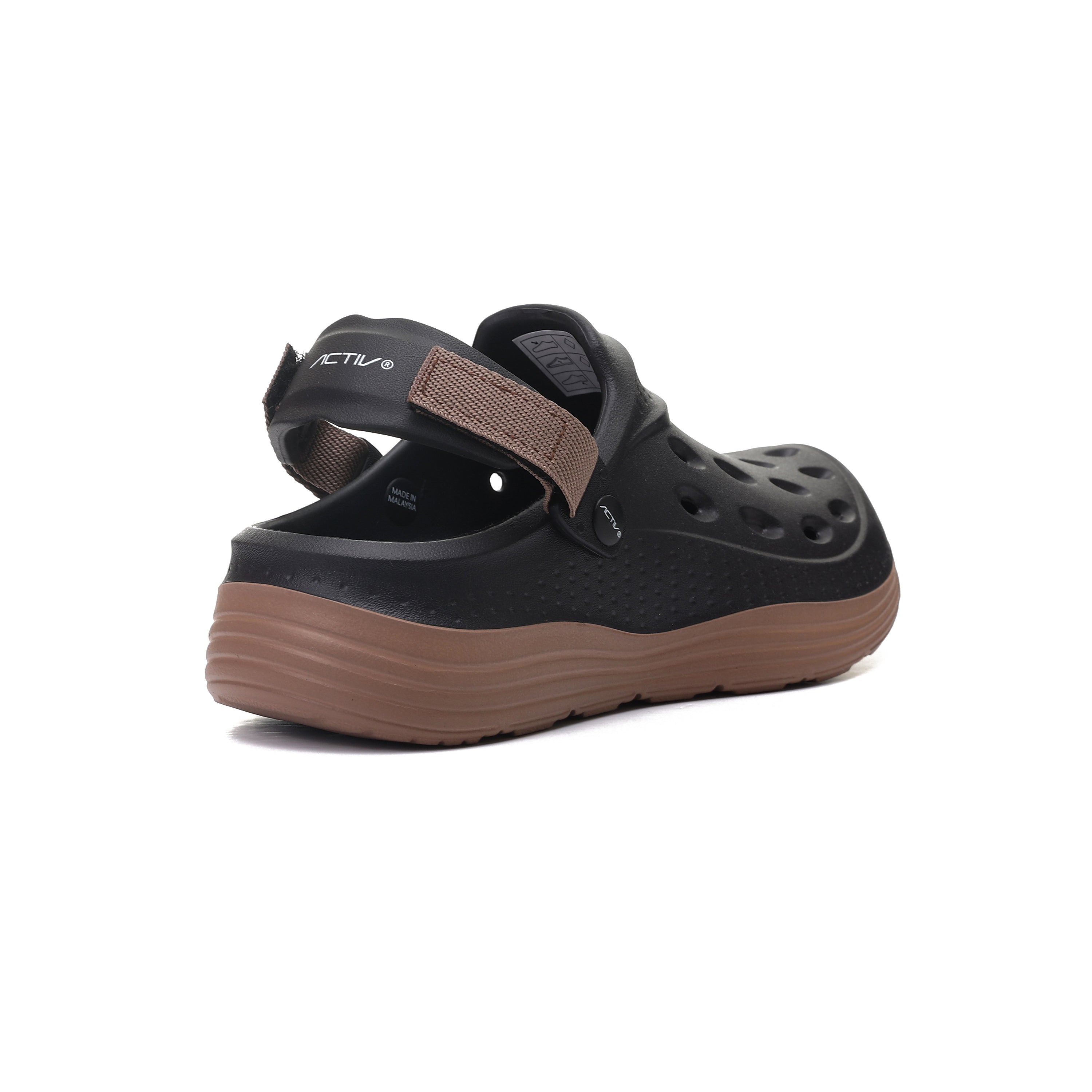 ACTIV MEN'S CLOGS - BLK & BRWN