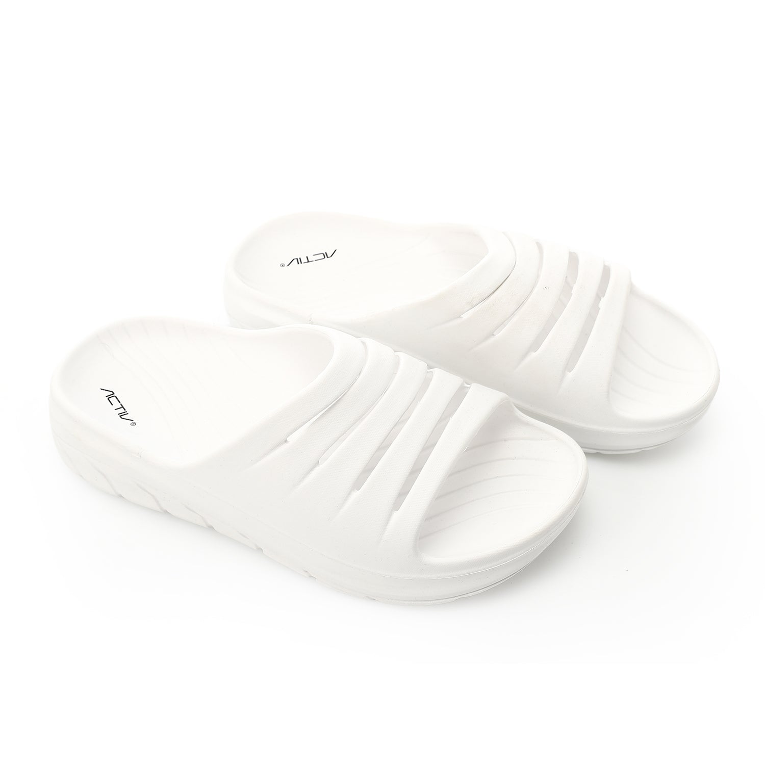ACTIV MEN'S SLIPPER - WHITE