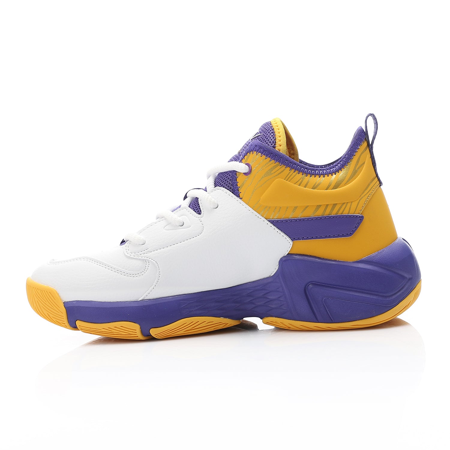 ACTIV MEN'S BASKETBALL SHOES - ابيض*اصفر*بنفسجى
