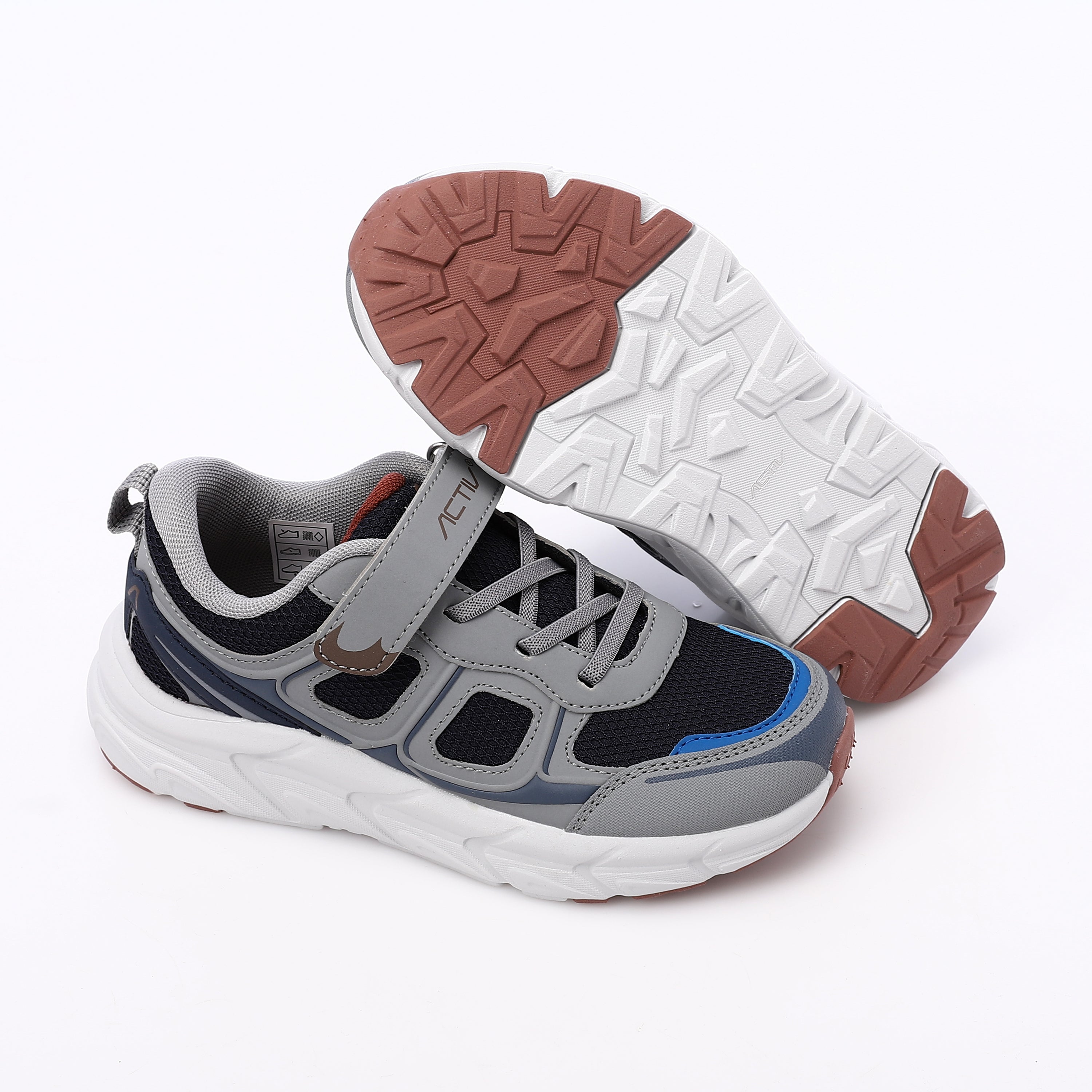 ACTIV KIDS FASHION SHOES - GRY & NVY