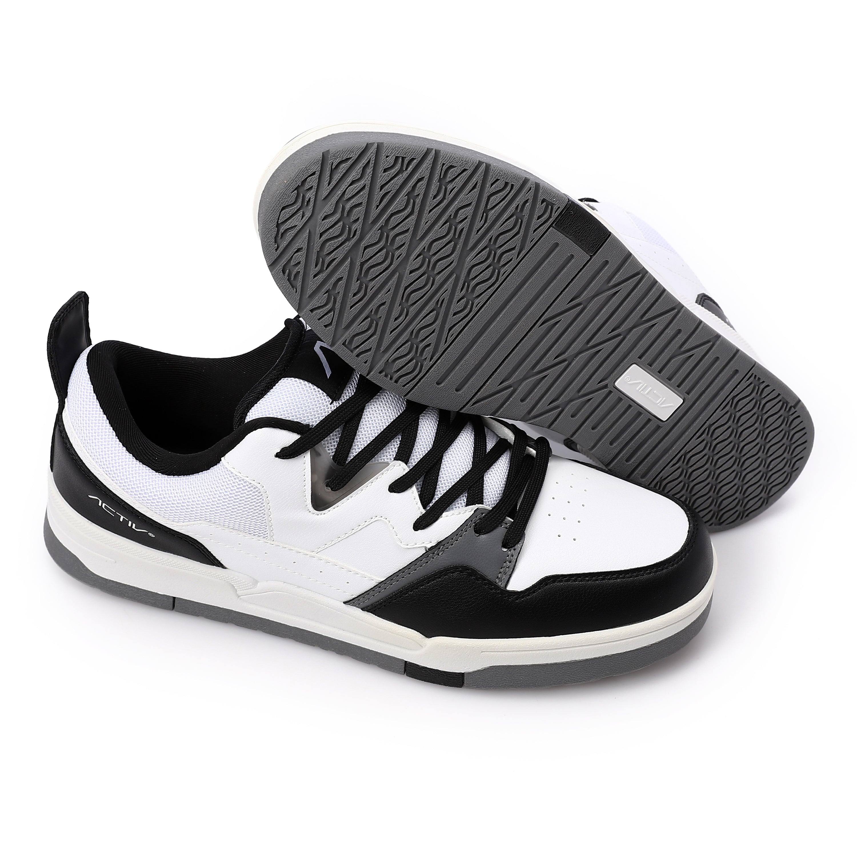 ACTIV MEN'S SNEAKERS - WHT & BLK