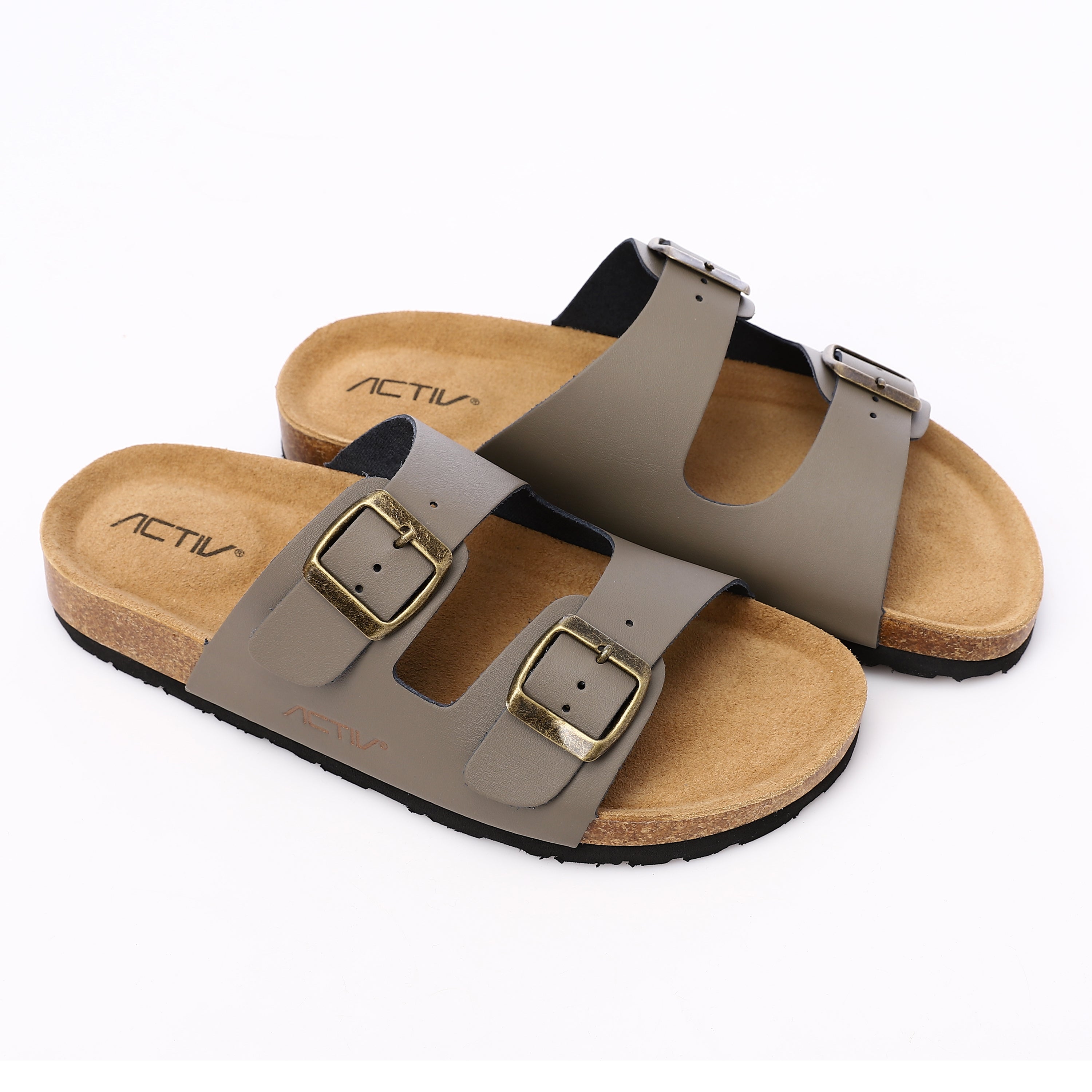 ACTIV WOMEN'S CASUAL SLIPPERS - OLIVE