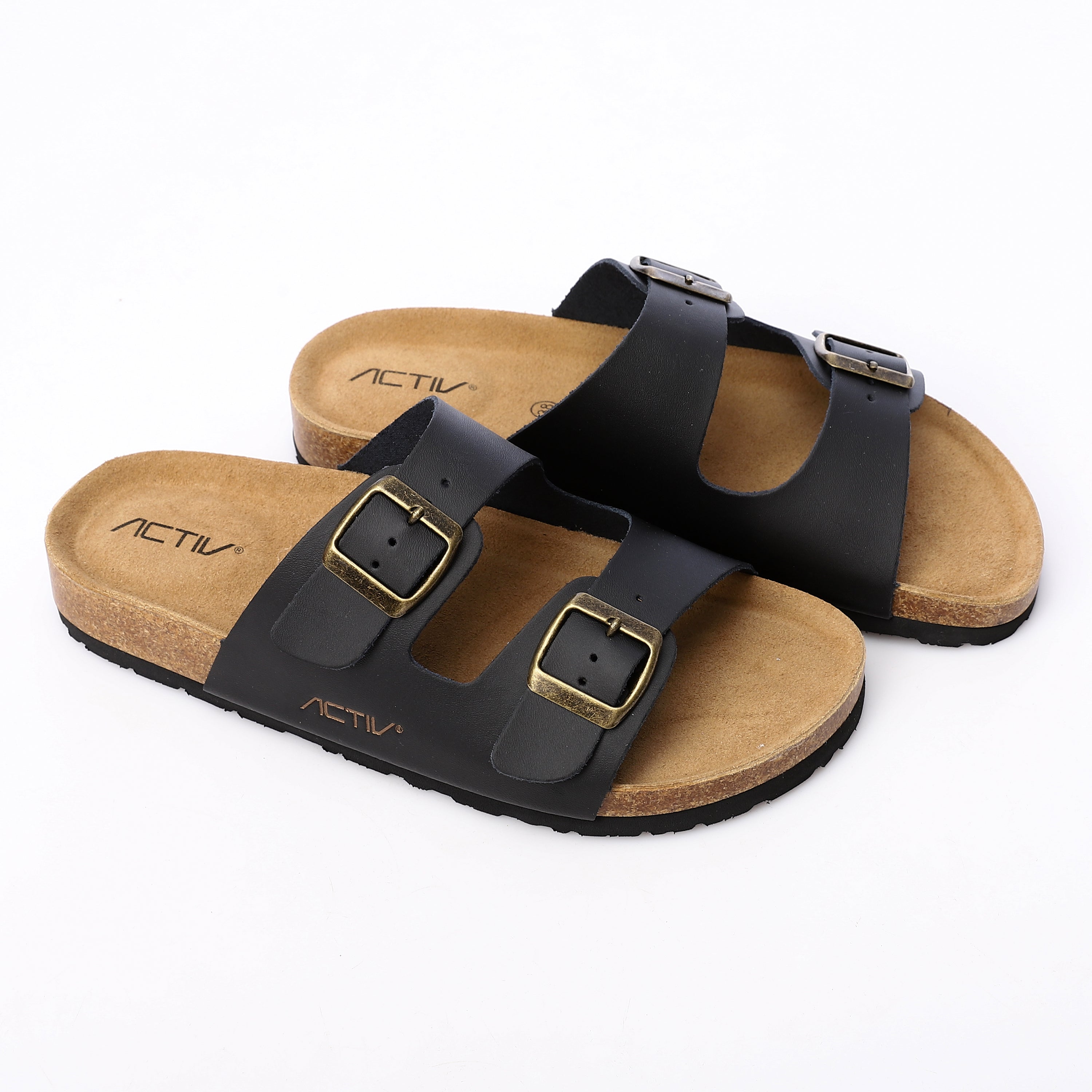 ACTIV WOMEN'S CASUAL SLIPPERS - BLACK