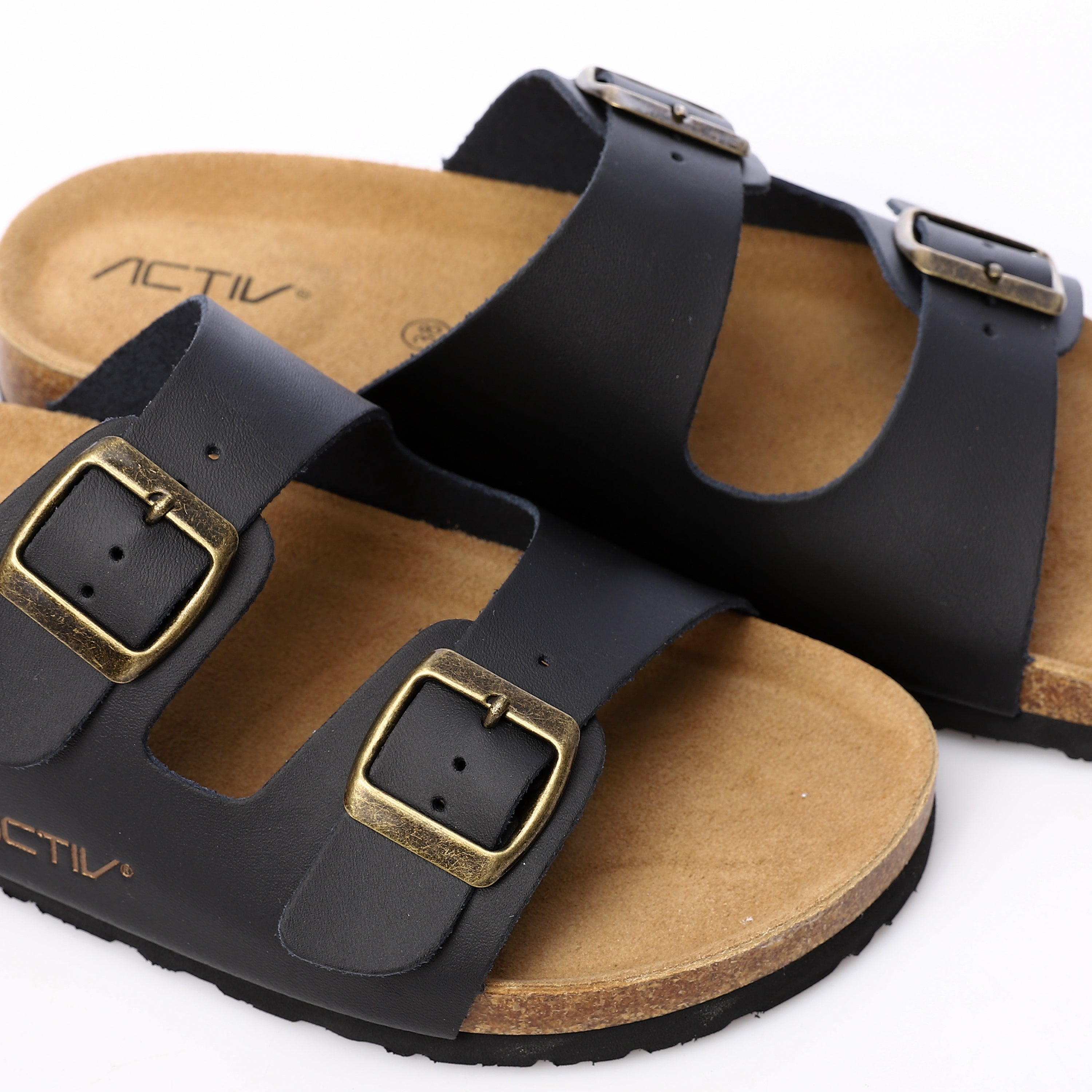 ACTIV WOMEN'S CASUAL SLIPPERS - BLACK