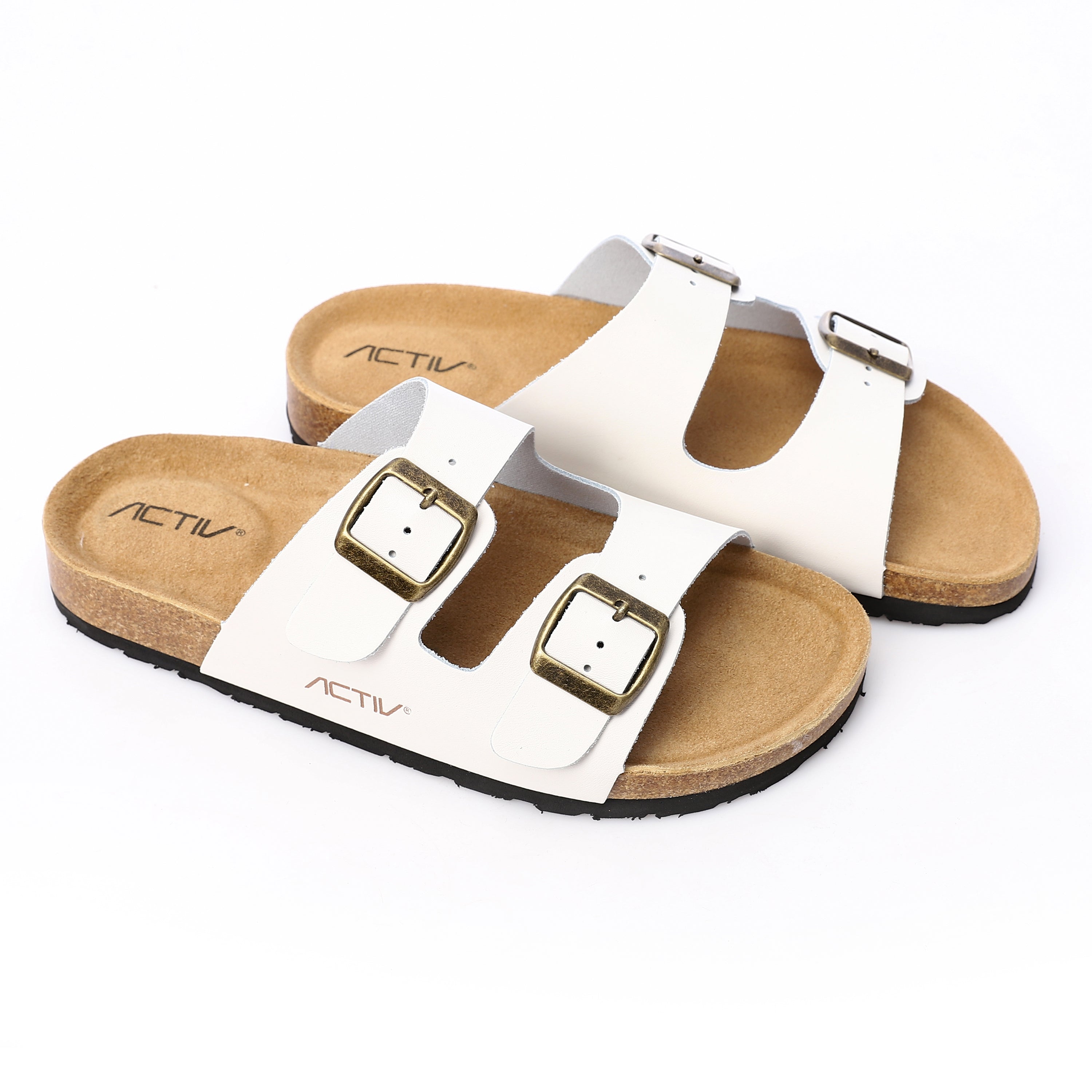 ACTIV WOMEN'S CASUAL SLIPPERS - L.KHAKI