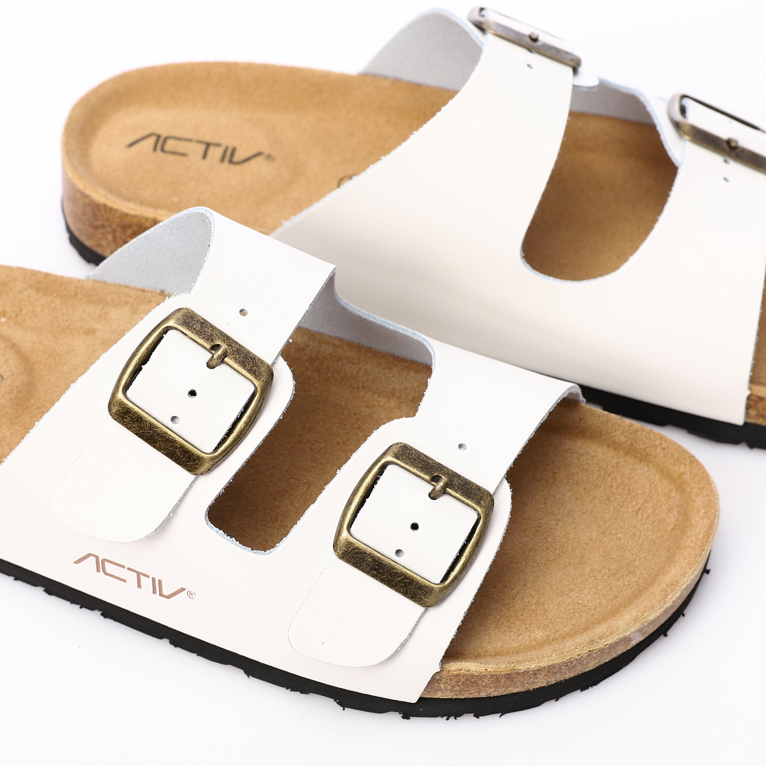 ACTIV WOMEN'S CASUAL SLIPPERS - L.KHAKI