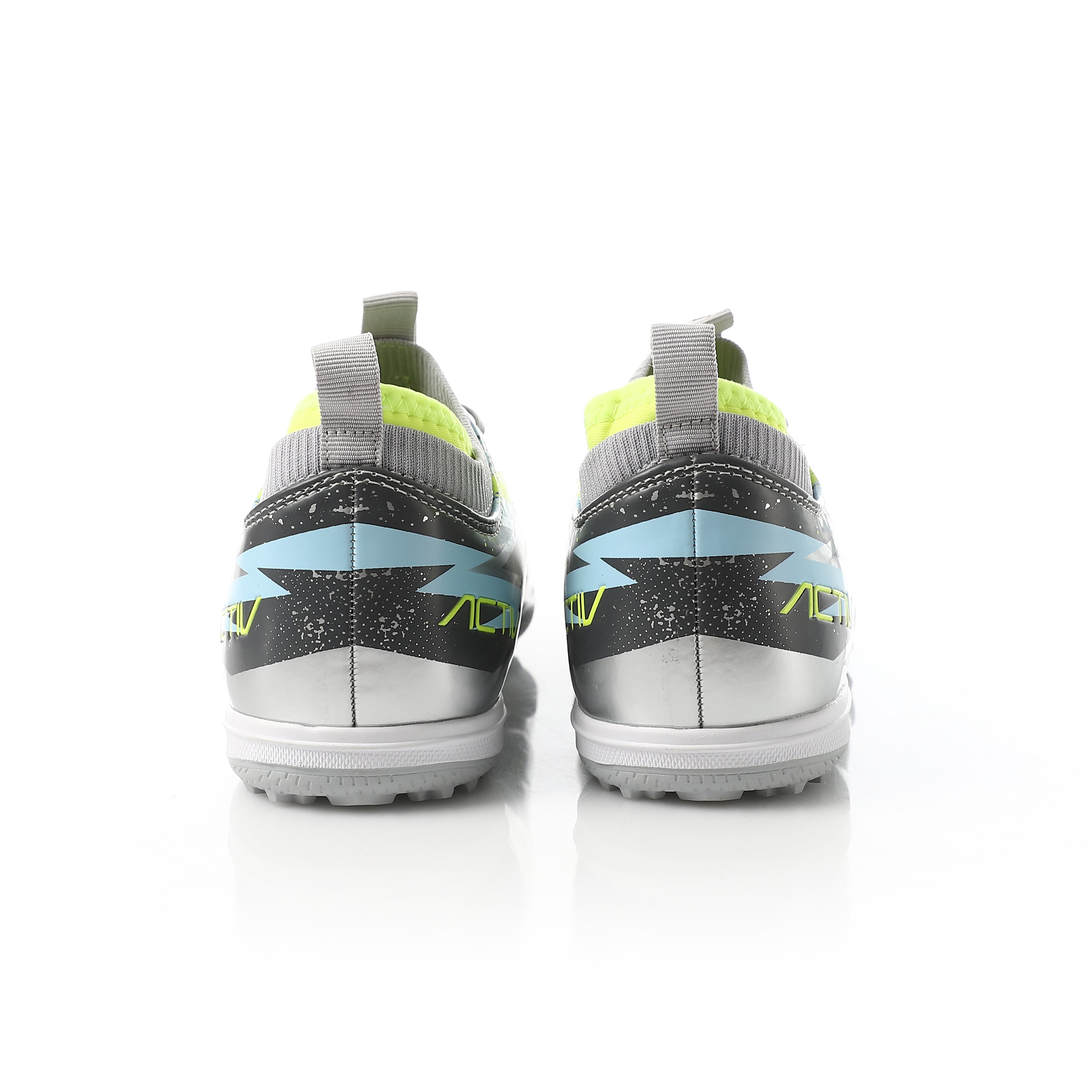 ACTIV BOYS' SOCCER SHOES - SILVER