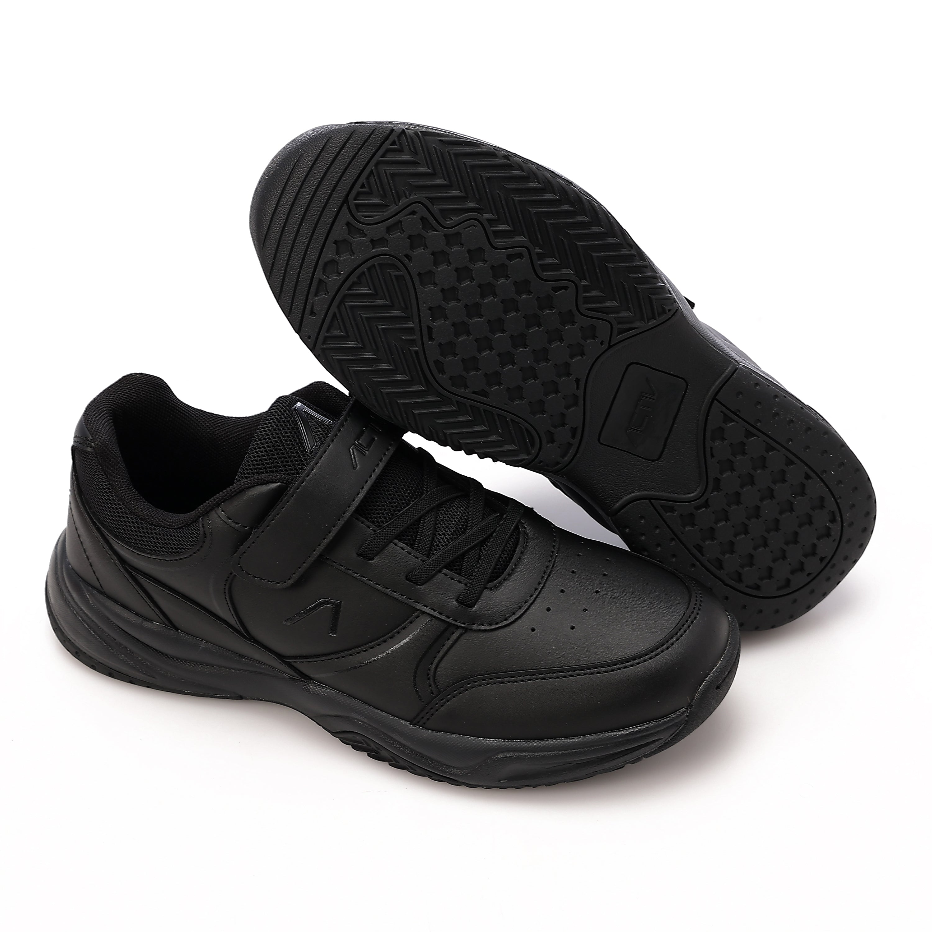 ACTIV YOUTHS VELCRO SHOES - BLACK