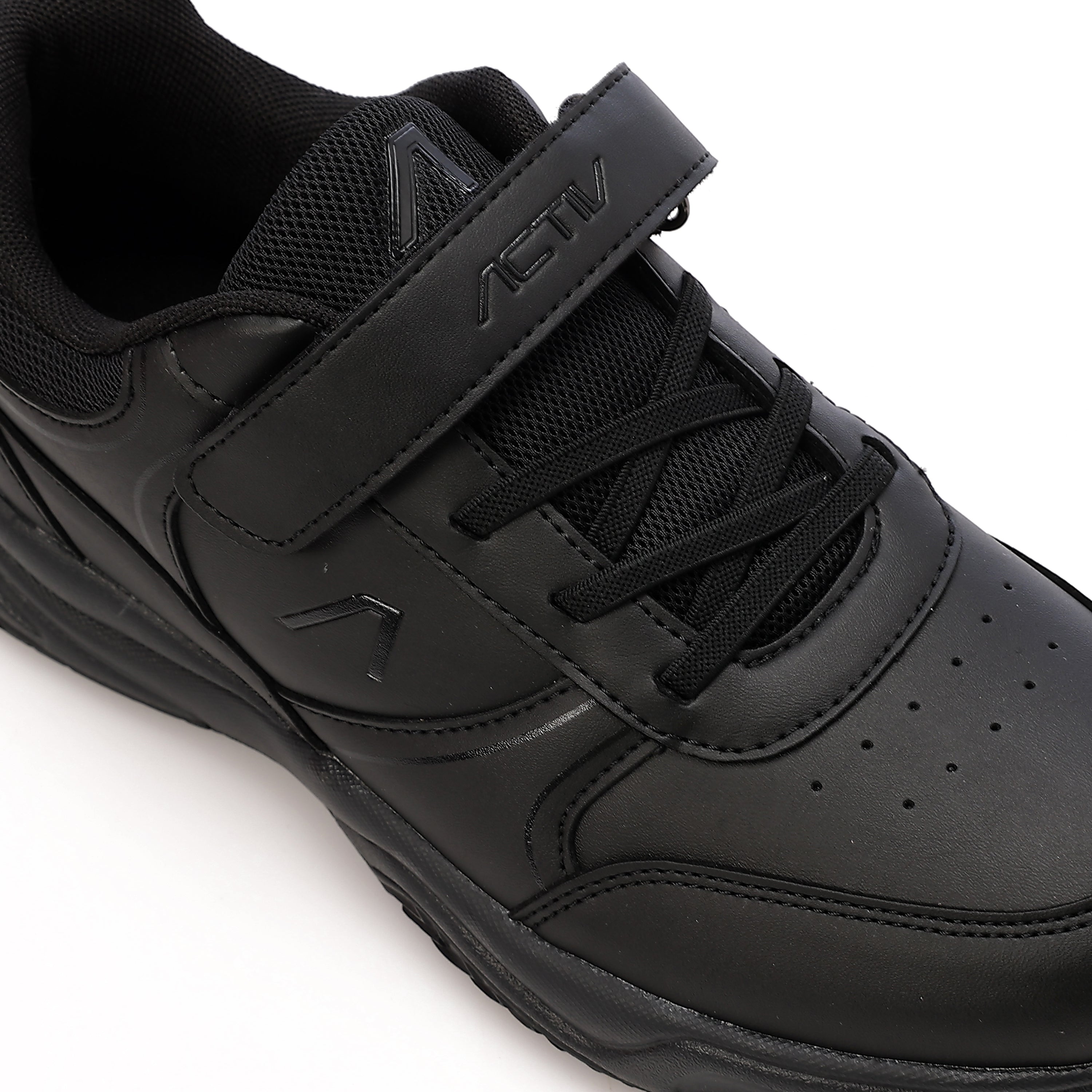 ACTIV YOUTHS VELCRO SHOES - BLACK