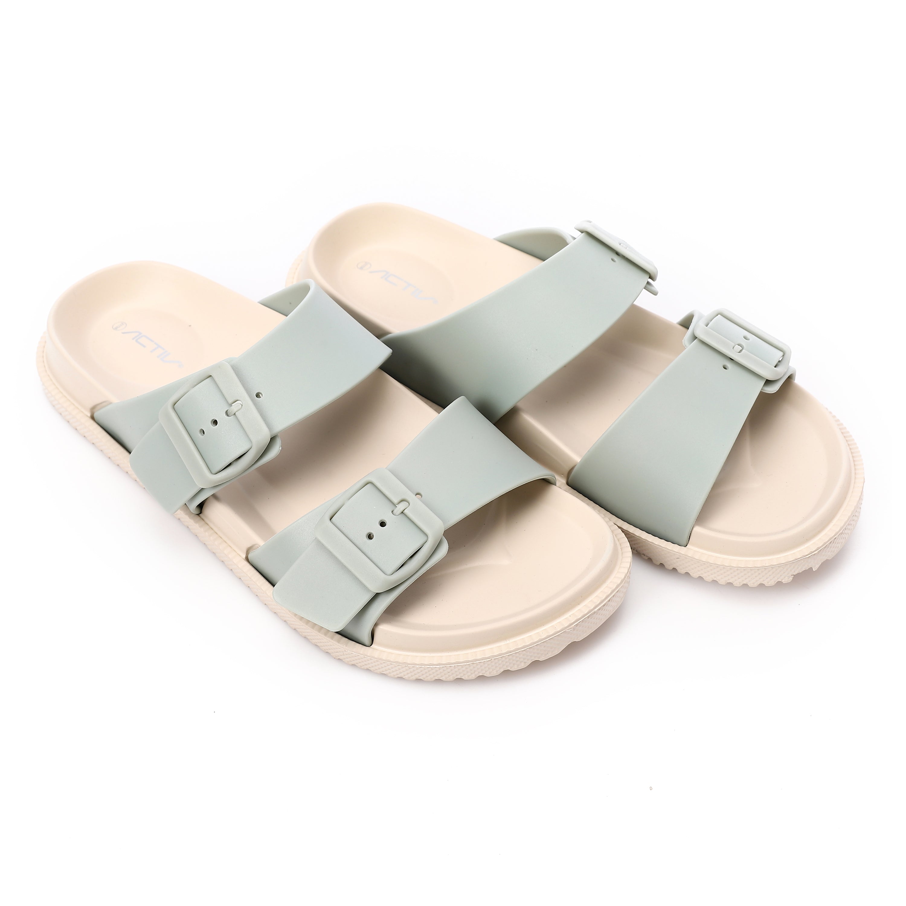 ACTIV WOMEN'S SLIPPER - TRQ & BEIG