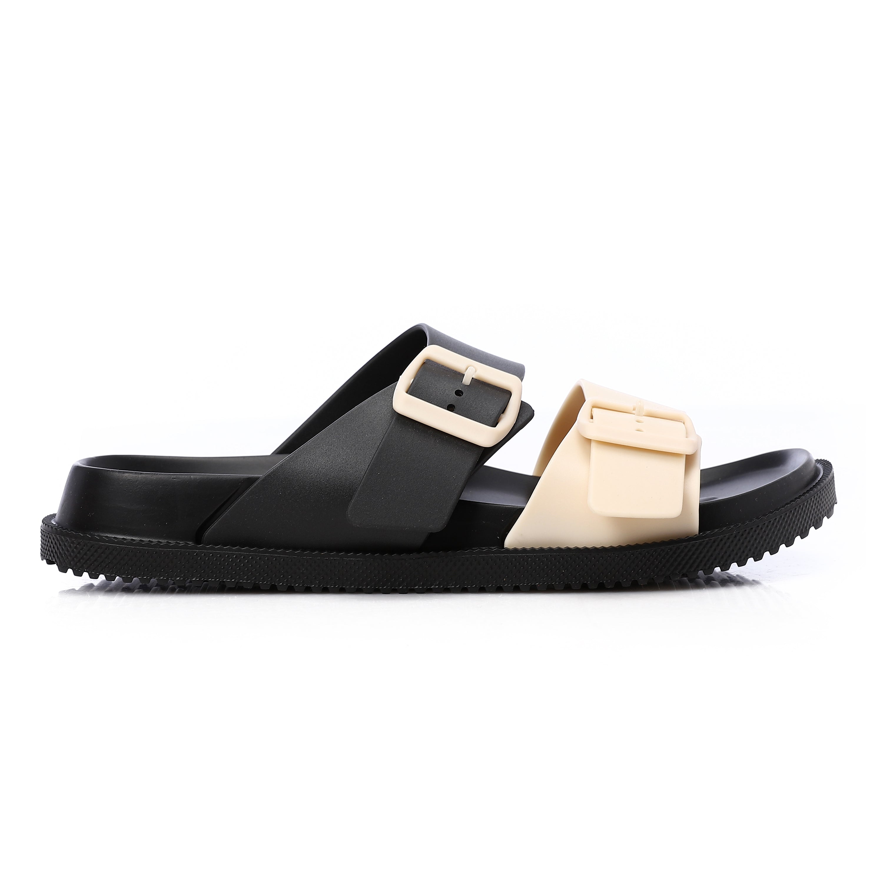 ACTIV WOMEN'S SLIPPER - BLK & BEIG