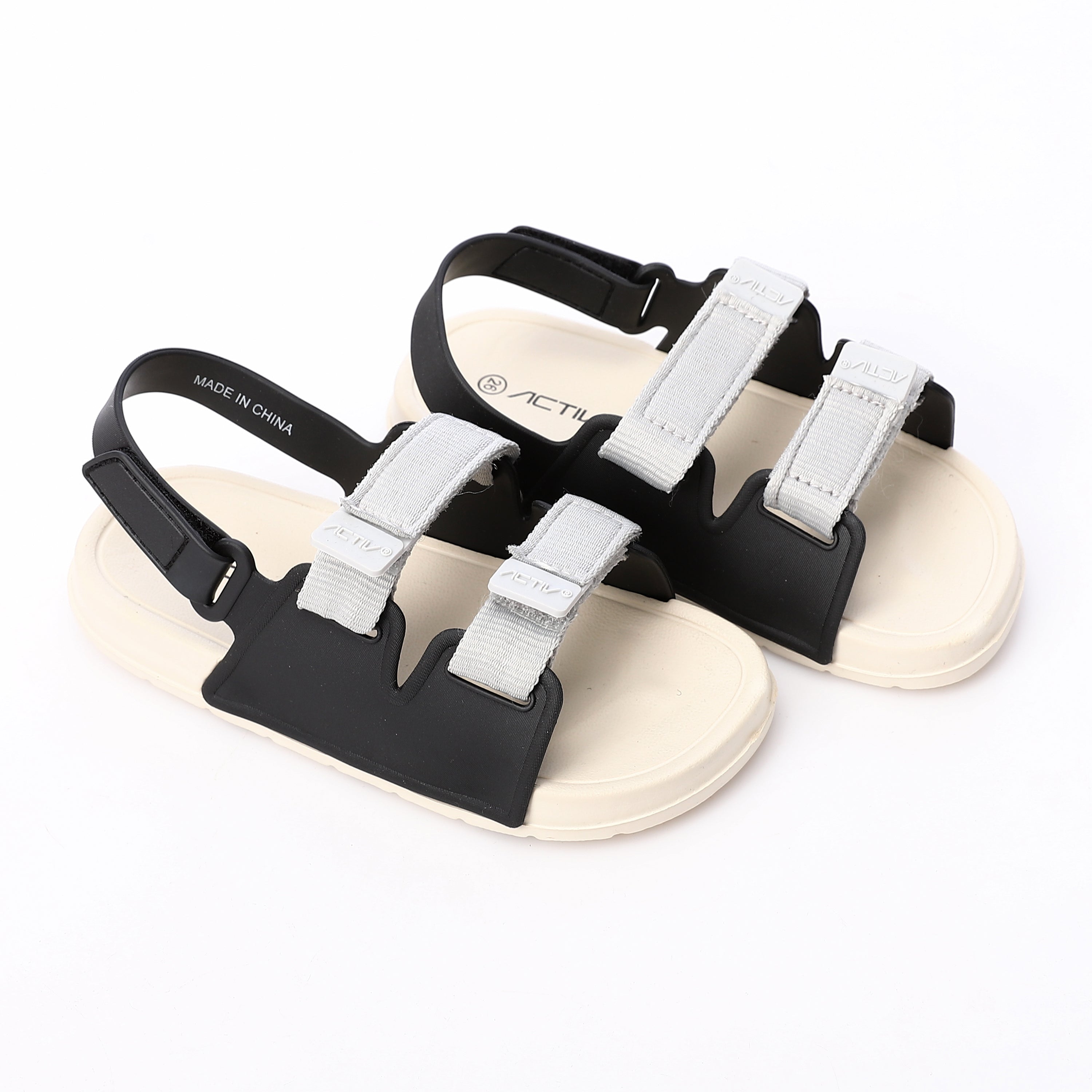 ACTIV INFANT SANDAL - BLK & BEIG