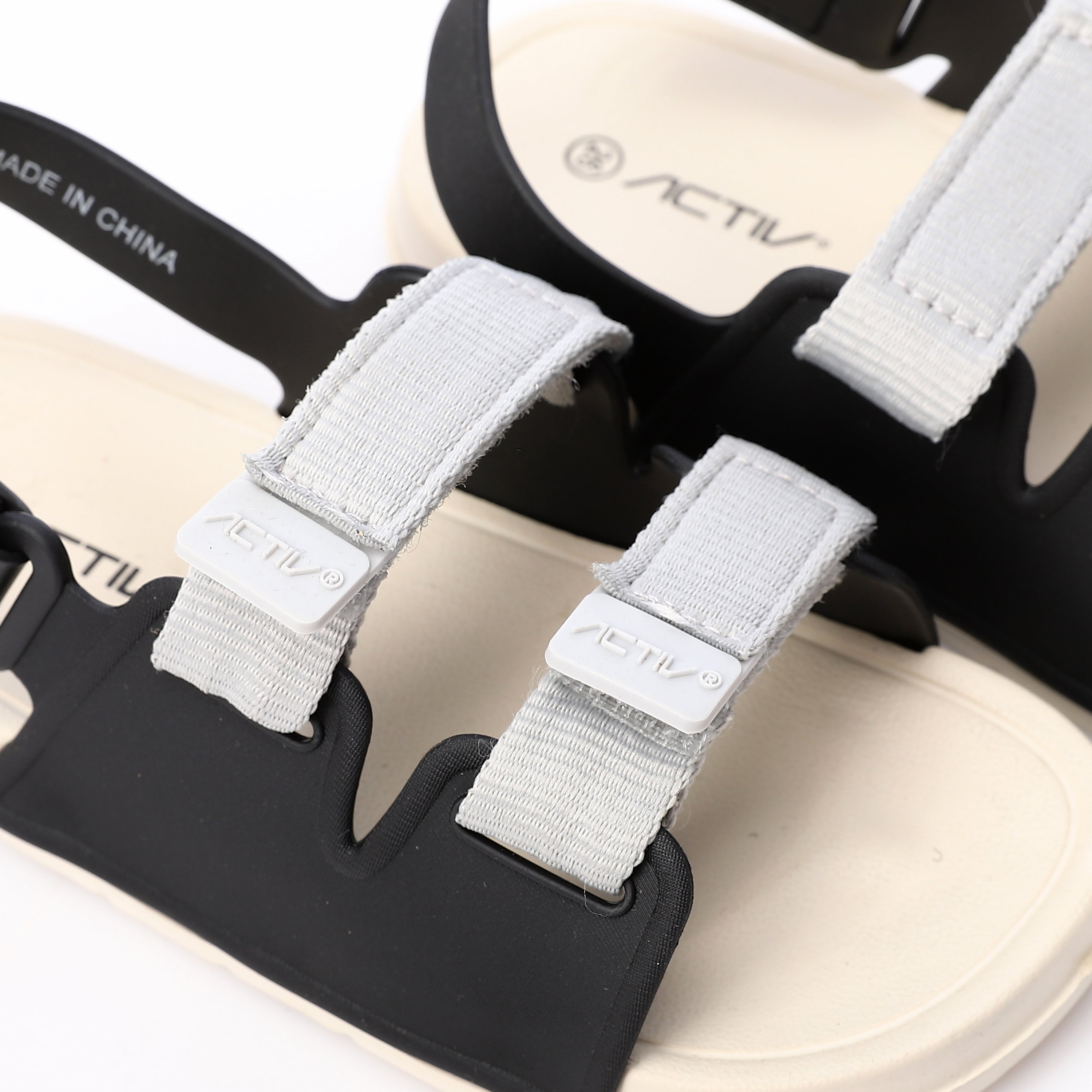 ACTIV INFANT SANDAL - BLK & BEIG