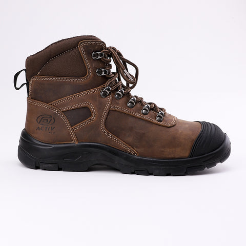 ACTIVNEW SAFETY BOOT SHOES - L.BROWN