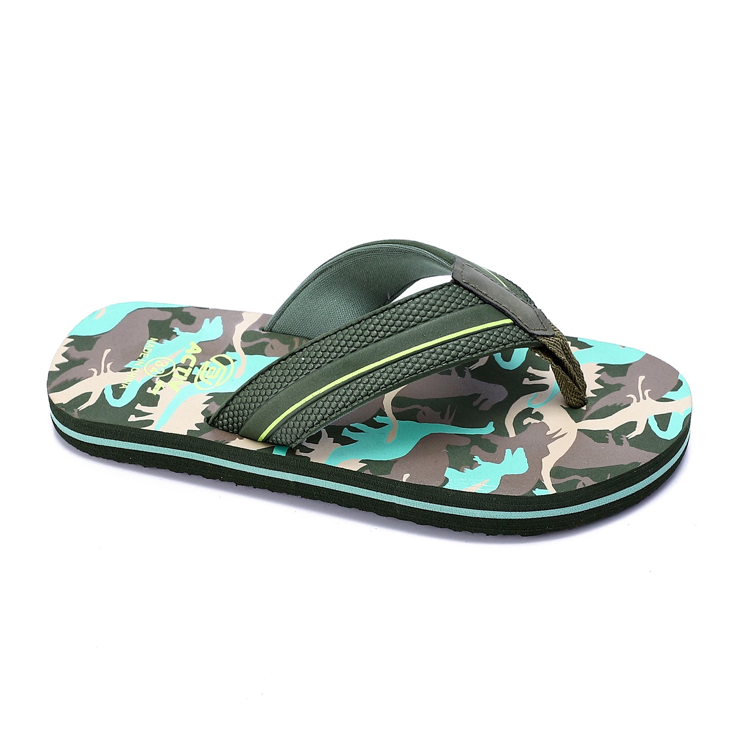 ACTIVNEW KIDS FLIP FLOP - KHAK & BLK