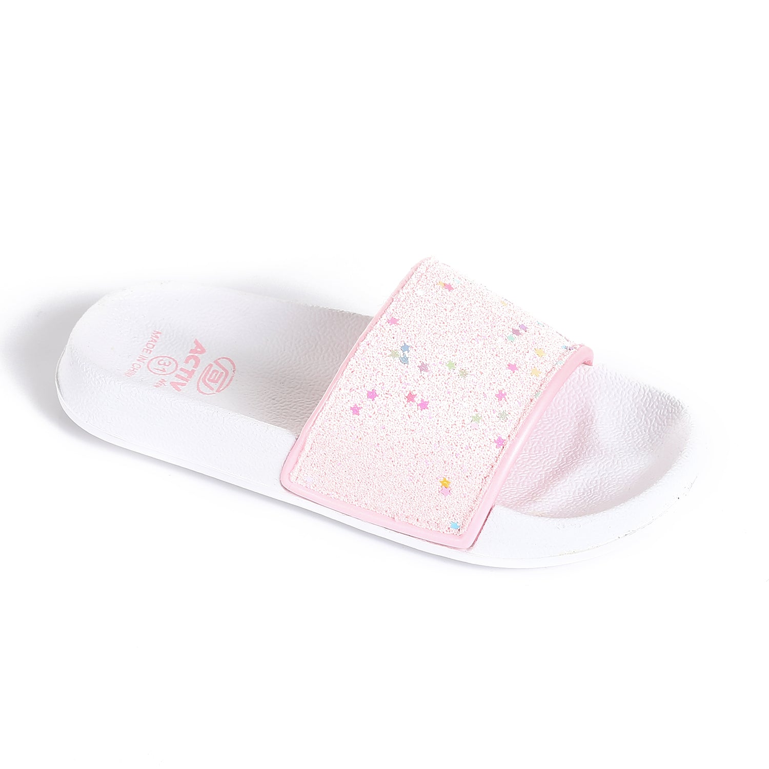 ACTIVNEW KIDS SLIPPER - PINK & WHT