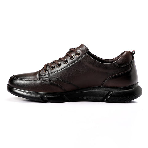 ACTIV MEN CLASSIC LEATHER SHOE - BROWN
