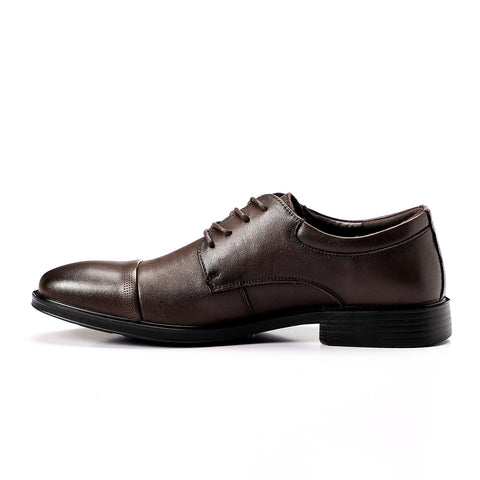 ACTIV MEN CLASSIC LEATHER SHOE - BROWN