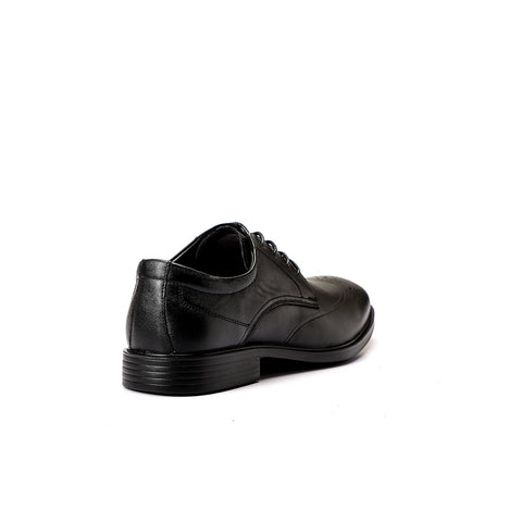 ACTIV MEN CLASSIC LEATHER SHOE - BLACK