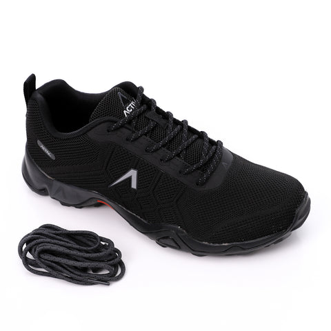 ACTIVNEW MEN'S TREKKING SHOES - BLACK