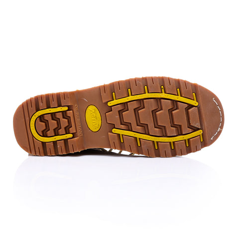 ACTIV SAFETY NUBUCK BOOT SHOES - YELLOW