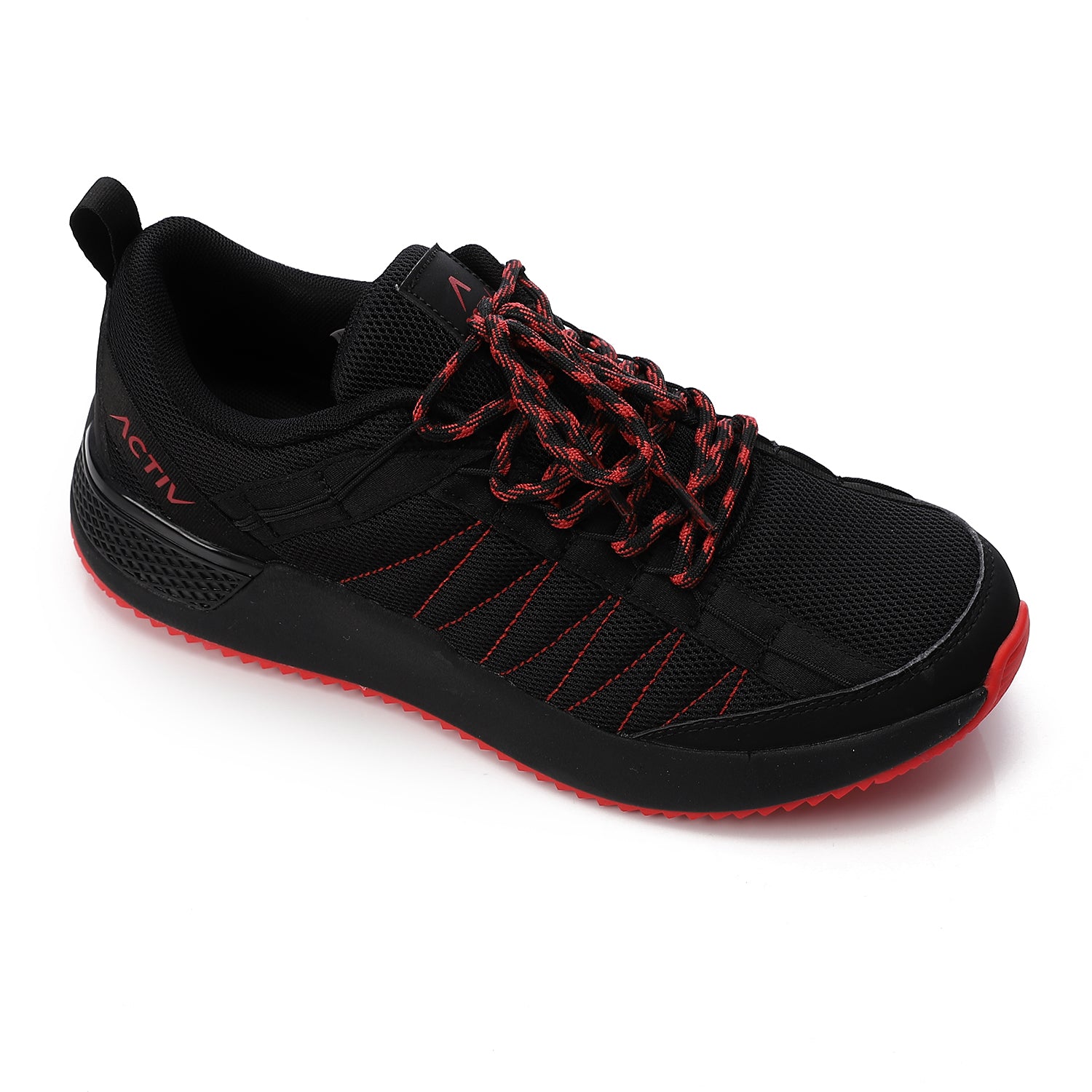 ACTIVNEW MEN'S SHOES - BLACK &amp; RED 