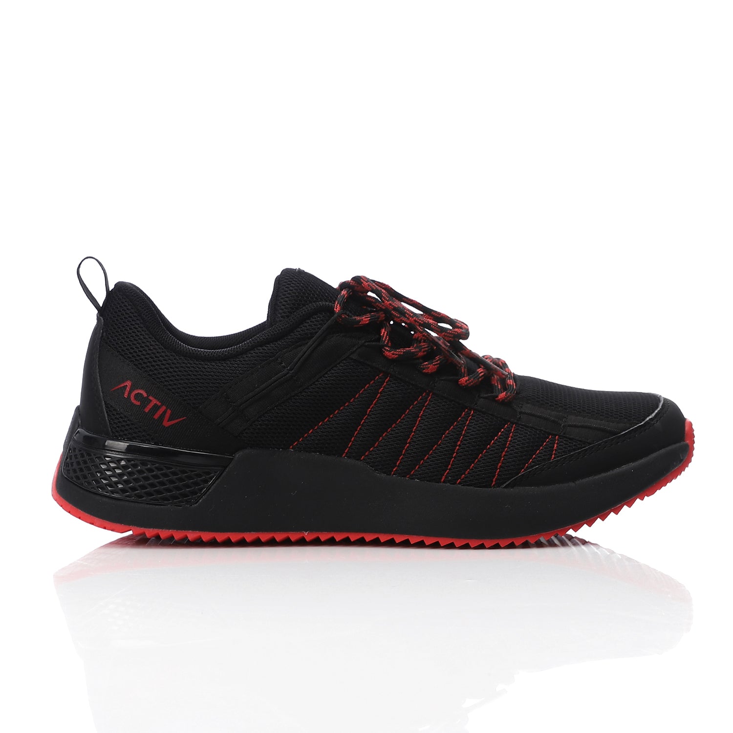 ACTIVNEW MEN'S SHOES - BLACK &amp; RED 