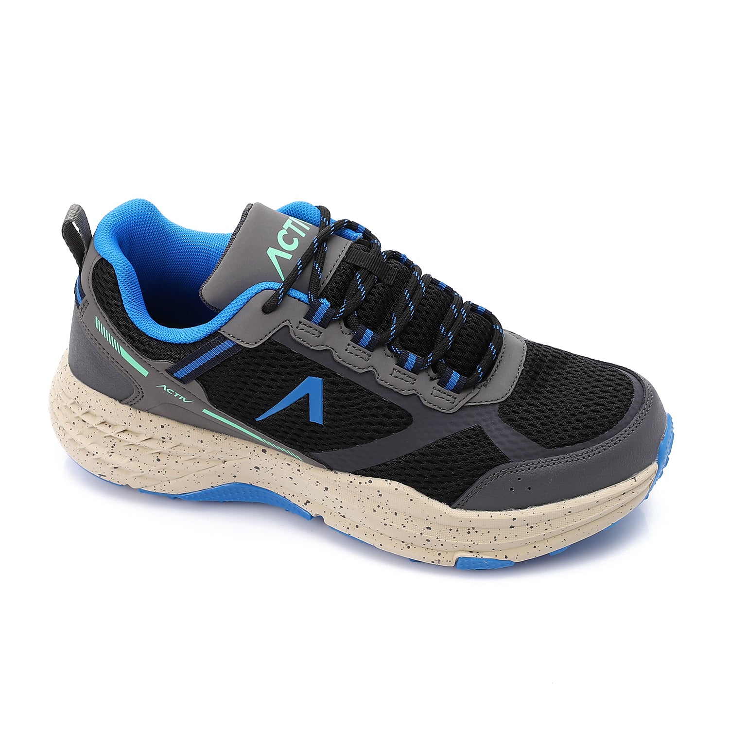 ACTIVNEW MEN'S SHOES - BLK &amp; BLUE 