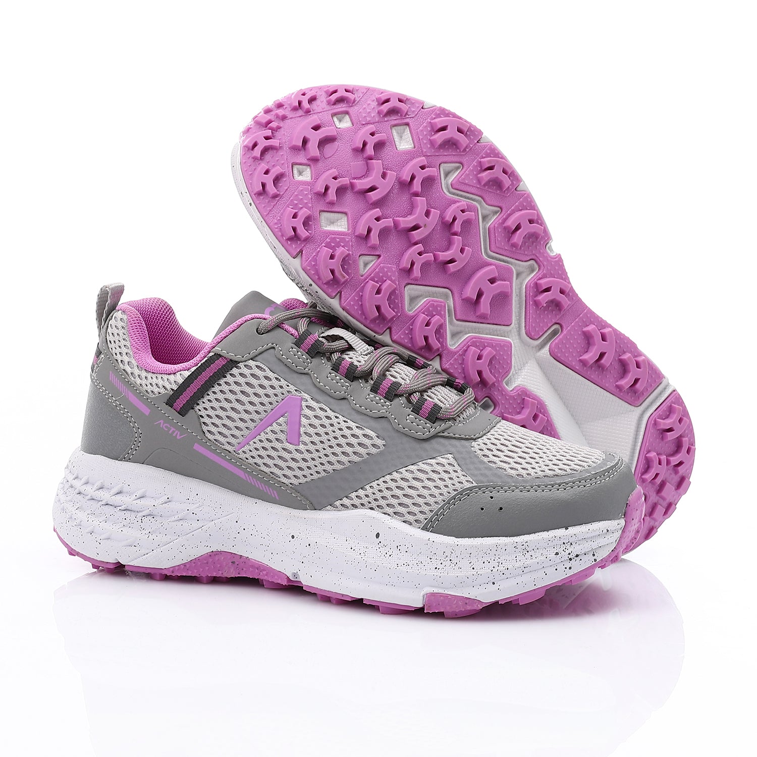 ACTIVNEW WOMEN'S SHOES - GRY & PURP