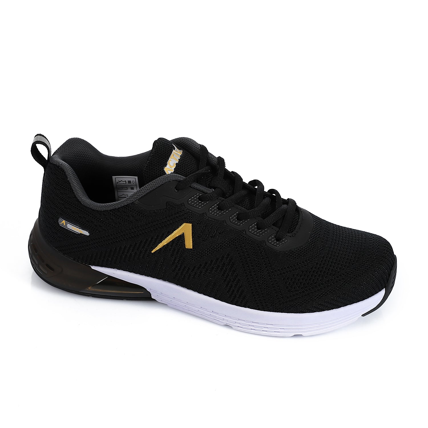 ACTIVNEW MEN'S SHOES - BLK &amp; GOLD 