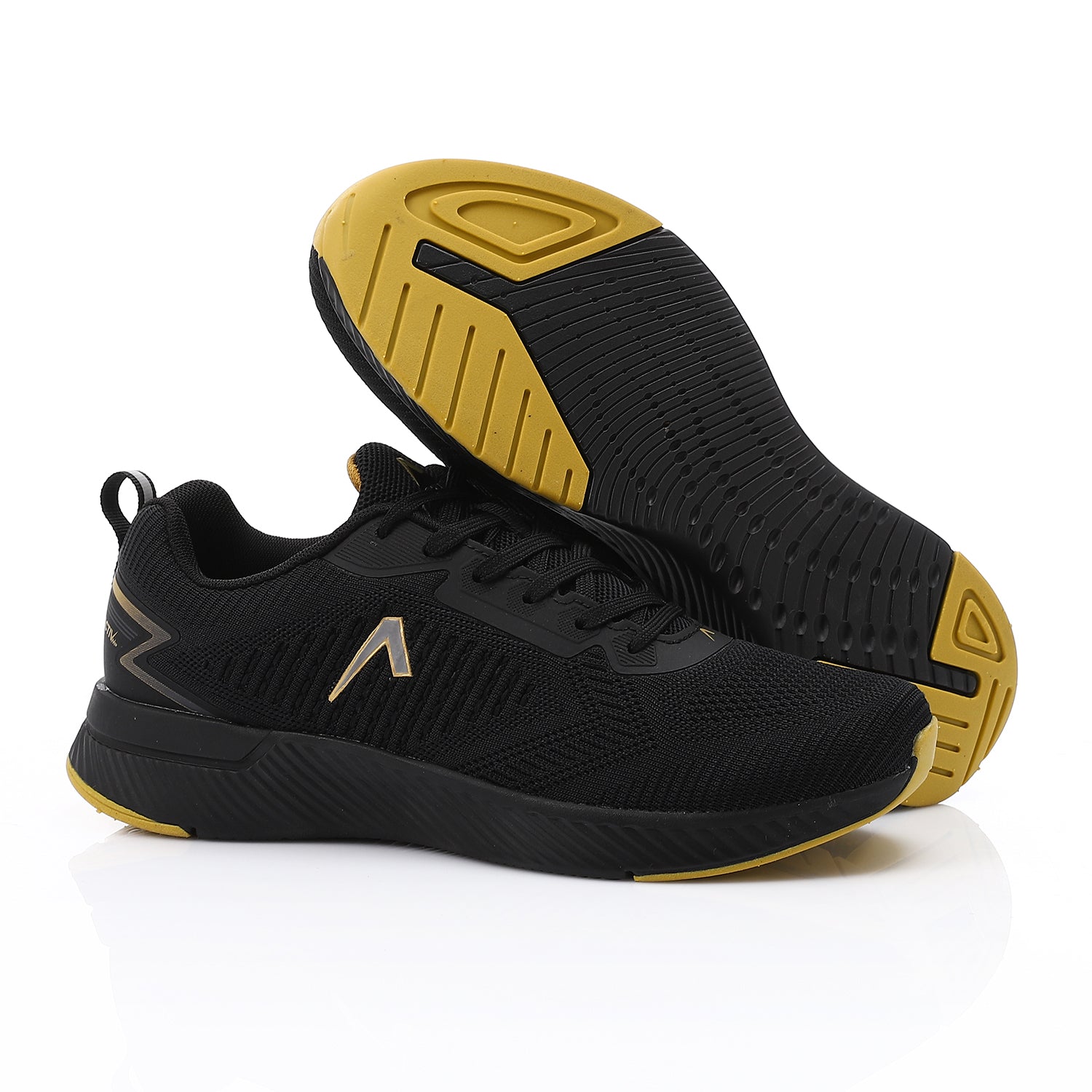 ACTIVNEW MEN'S SHOES - BLK & GOLD