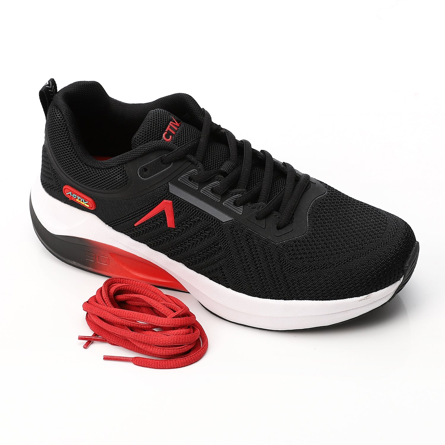 ACTIVNEW MEN'S SHOES - BLK & RED