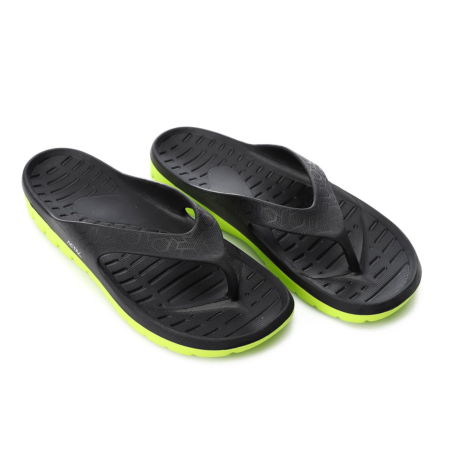 ACTIVNEW FLIP FLOP - LIME &amp; BLK 