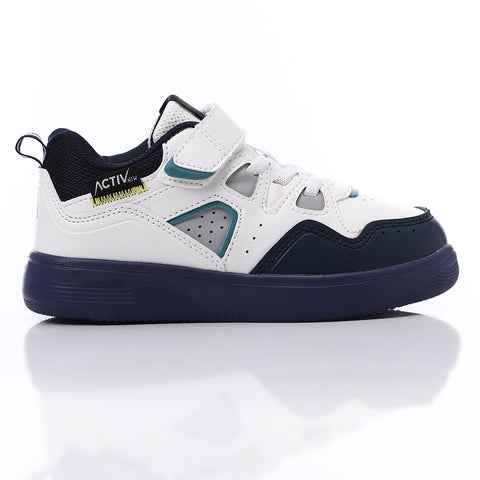 ACTIVNEW KIDS SHOES - WHT & NVY