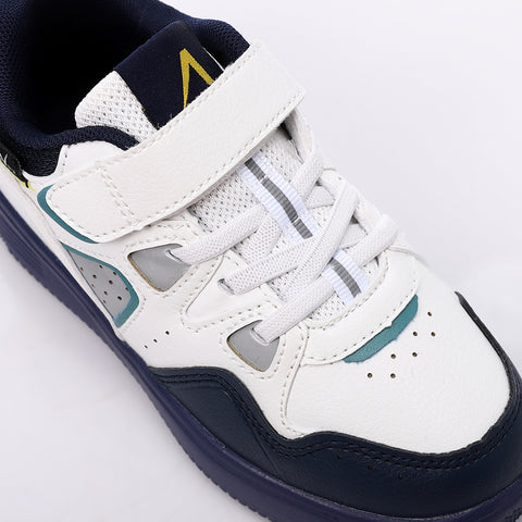 ACTIVNEW KIDS SHOES - WHT & NVY