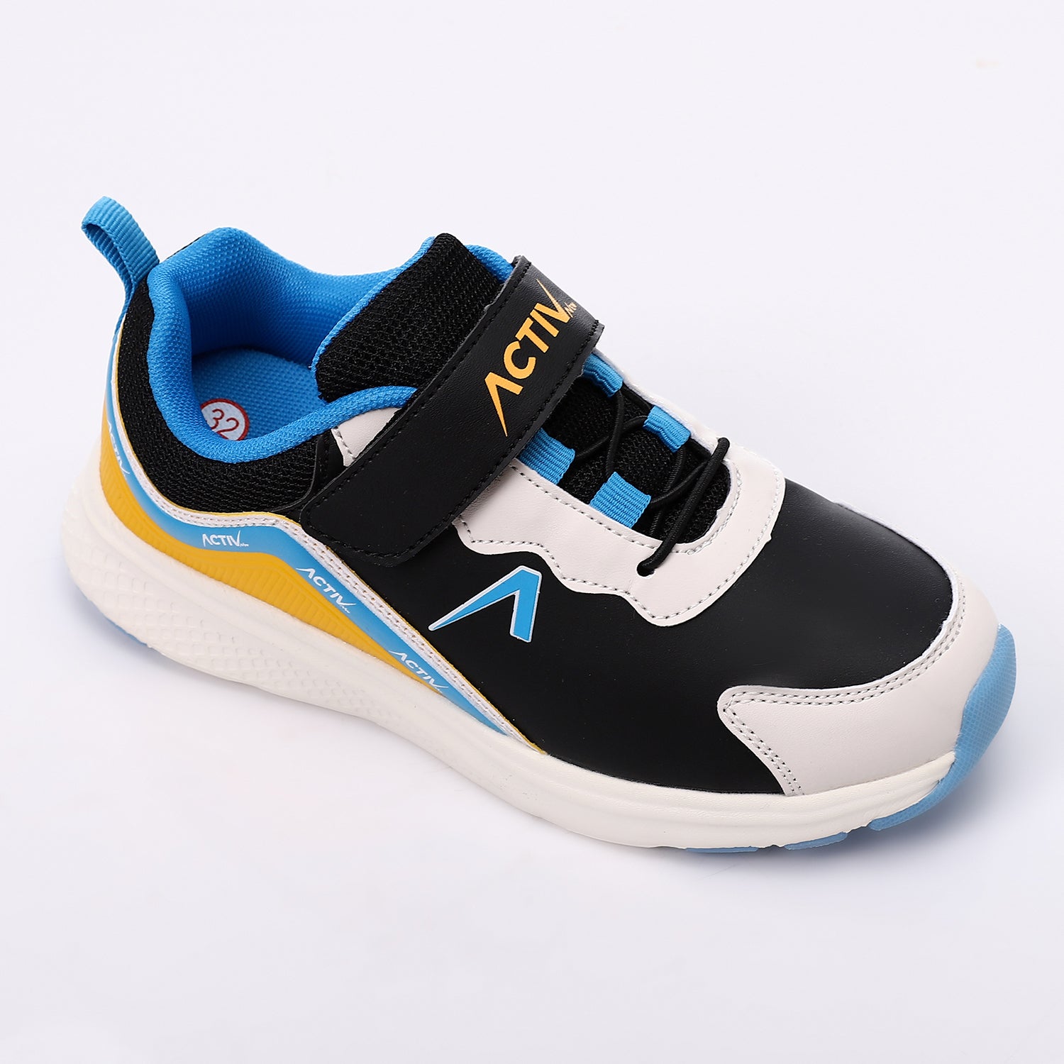 ACTIVNEW KIDS SHOES - BLK & ORNG