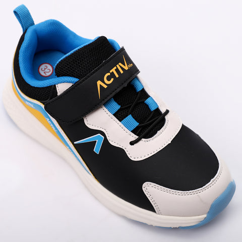 ACTIVNEW KIDS SHOES - BLK & ORNG