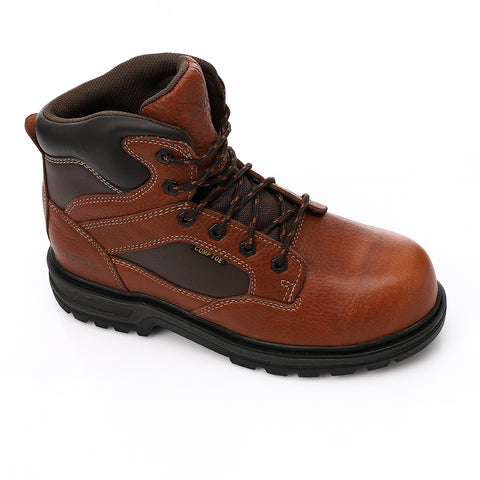 ACTIVNEW EMBOSSED SAFETY SHOES - BROWN