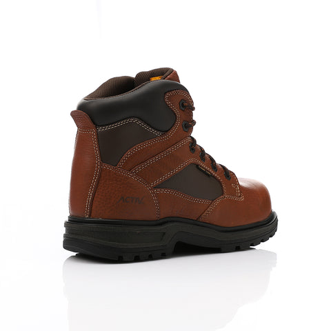 ACTIVNEW EMBOSSED SAFETY SHOES - BROWN