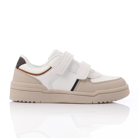 ACTIVNEW KIDS SHOES - WHT & BEIG