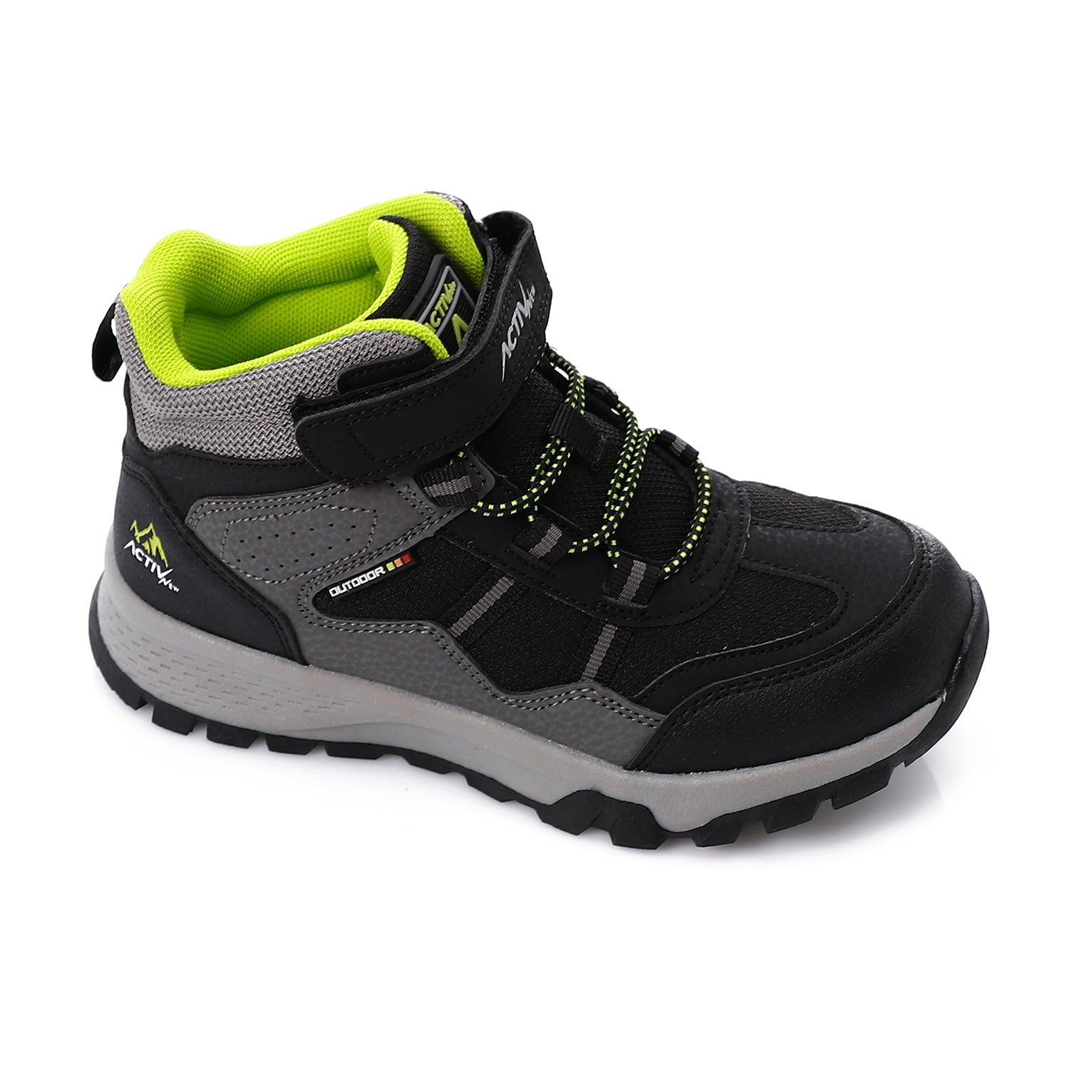 ACTIVNEW KIDS SHOES - BLK & GREY