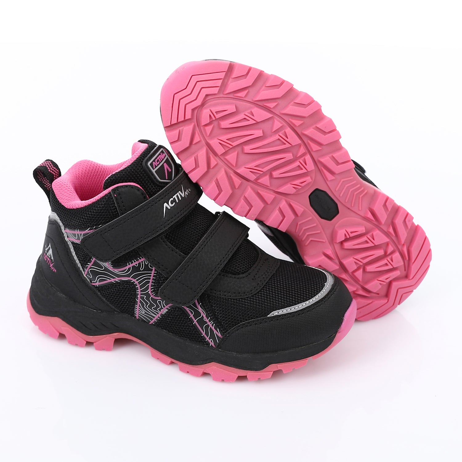 ACTIVNEW KIDS SHOES - BLK & PINK