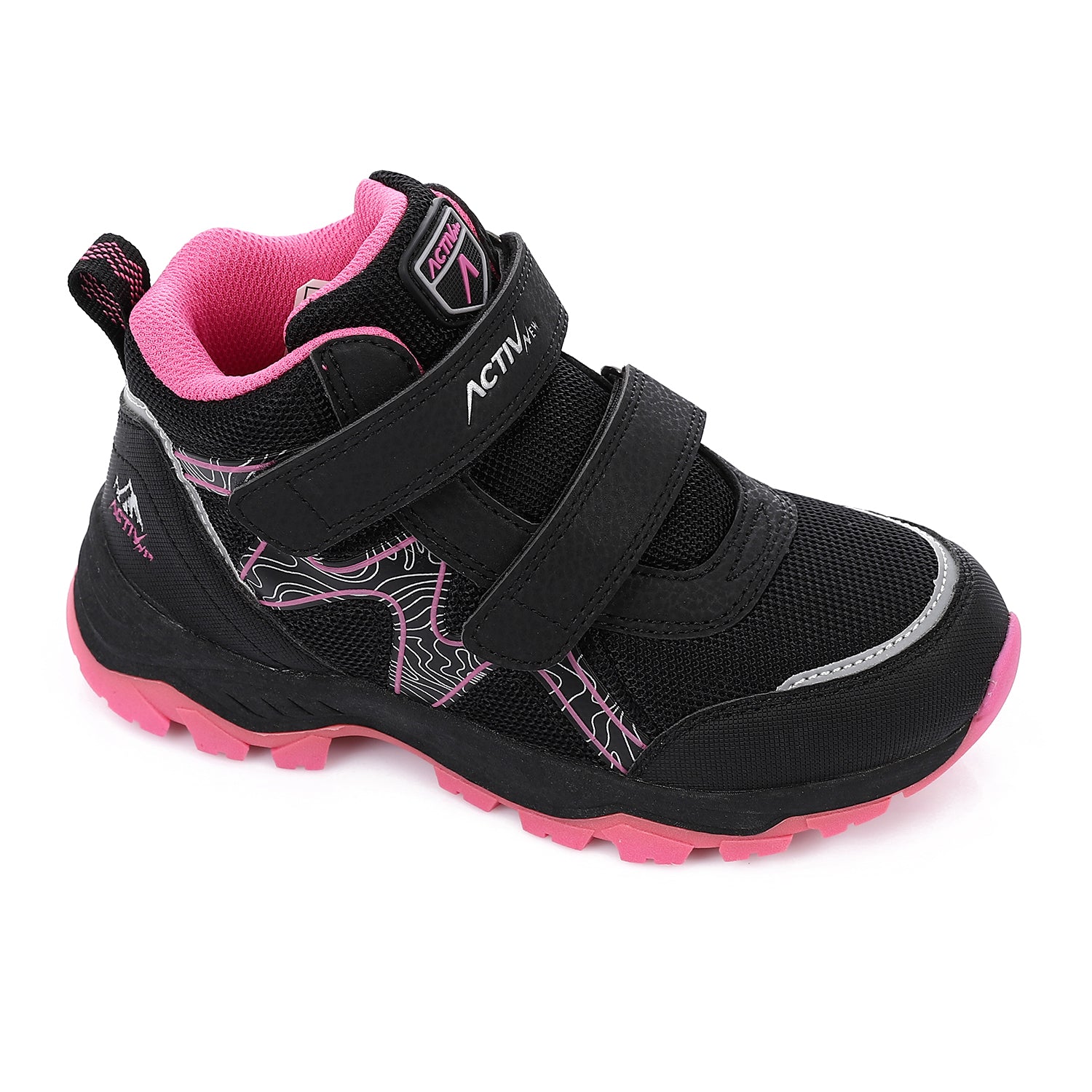 ACTIVNEW KIDS SHOES - BLK & PINK