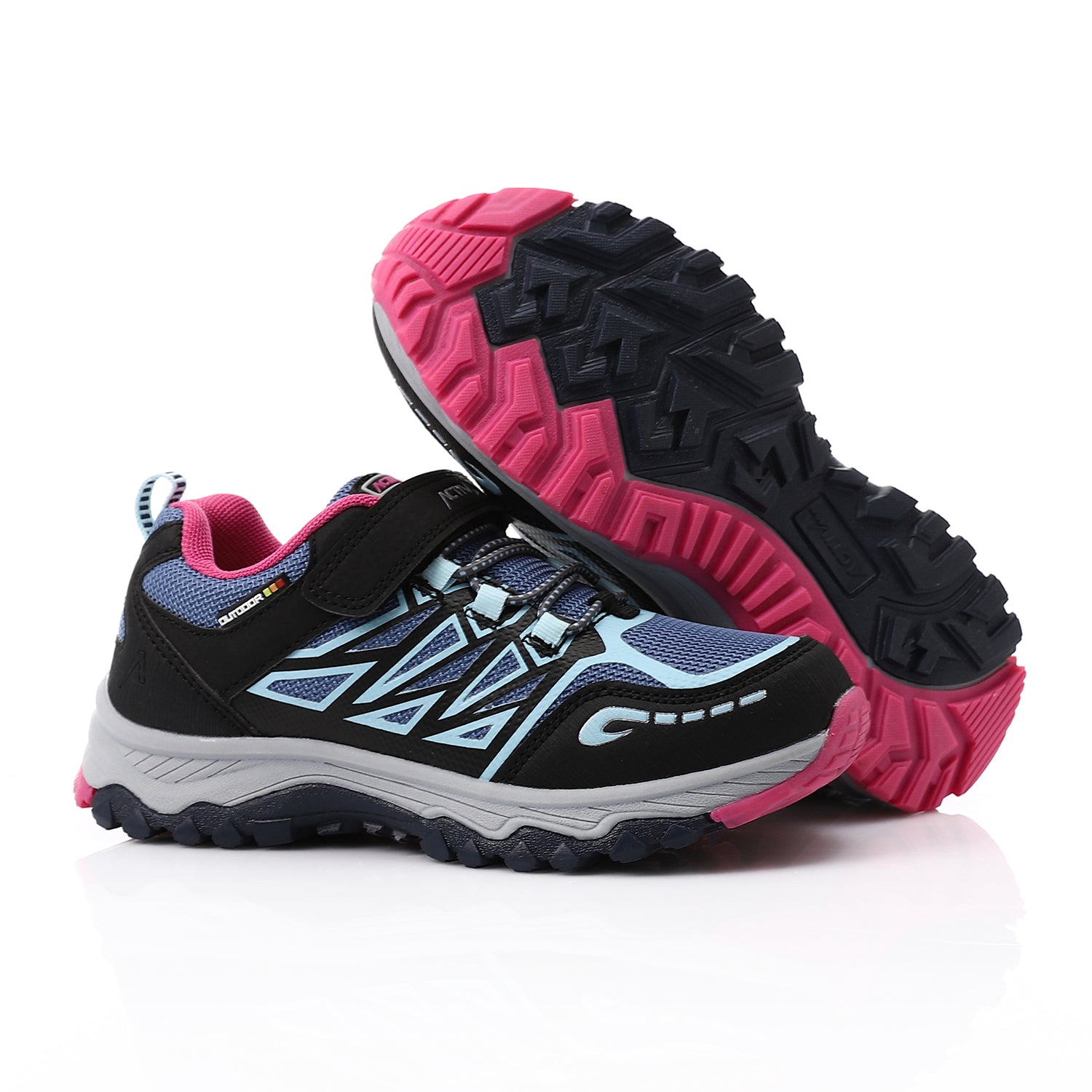 ACTIVNEW KIDS SHOES - BLK & BLUE