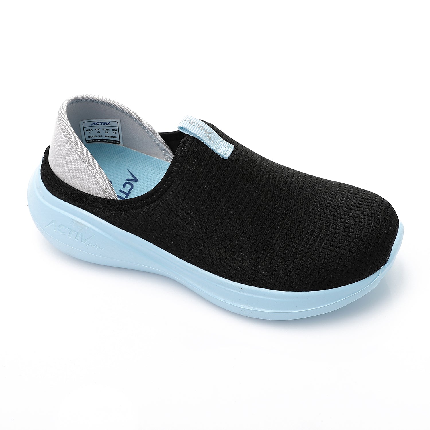 ACTIVNEW KIDS SHOES - BLK & GREY