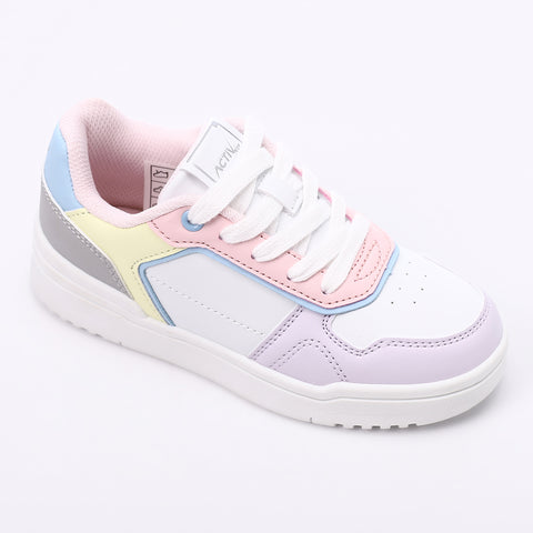 ACTIVNEW KIDS SHOES - WHT & PURP